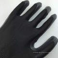 Snug Fitting EN388 Günstige schwarze Nitril getaucht Handschuhe